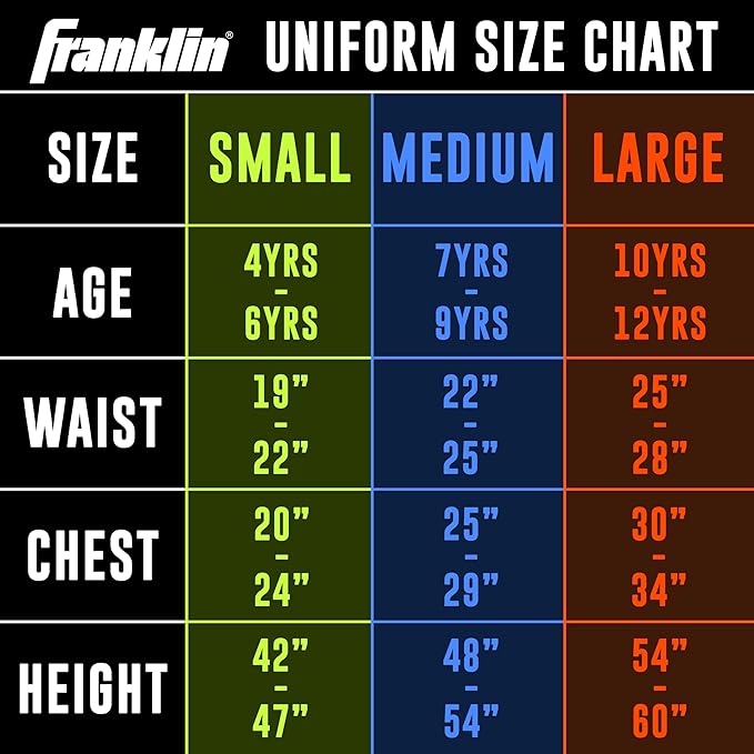 Franklin Sports NFL Youth Football Uniform Set for Boys & Girls - Includes Helmet, Jersey & Pants with Chinstrap + Numbers