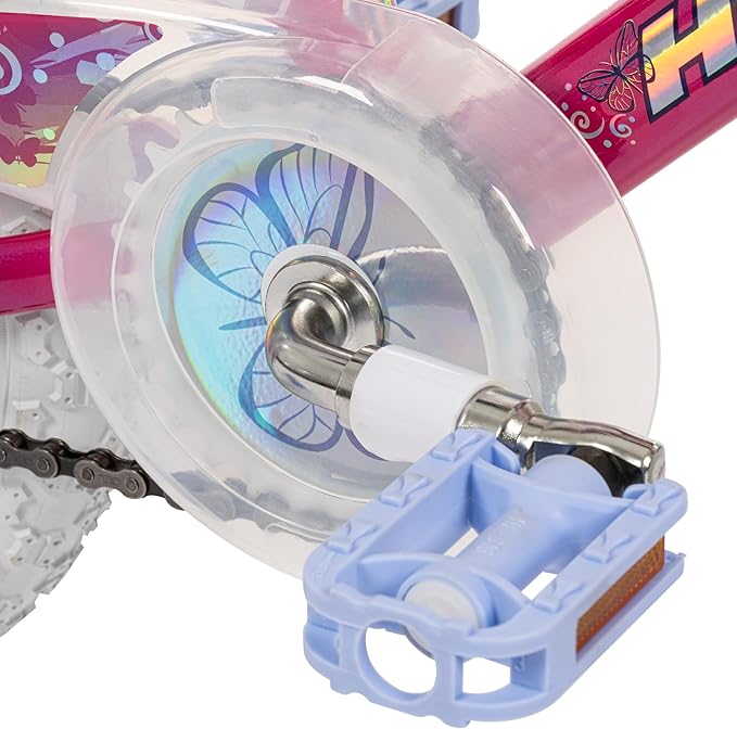 Huffy Illuminate Bike for Girls, 12/16/20 Inch Size Options, Ages 3+ Years Old, Removable Training Wheels (12" and 16" Only), Multiple Color Options, Easy Assembly, Streamers, Adjustable Seat, Durable