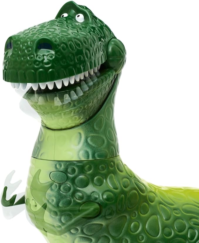 Disney Store Official Rex Interactive Talking Action Figure from Toy Story, Features Sounds and Phrases from The Movies, Interacts with Other Figures and Toys