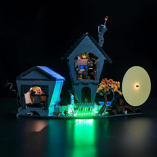 BrickBling LED Light Compatible with Lego Tim Burton's The Nightmare Before Christmas, Creative Lighting Kit Compatible with Lego 21351(No Model) (RC Version Light)