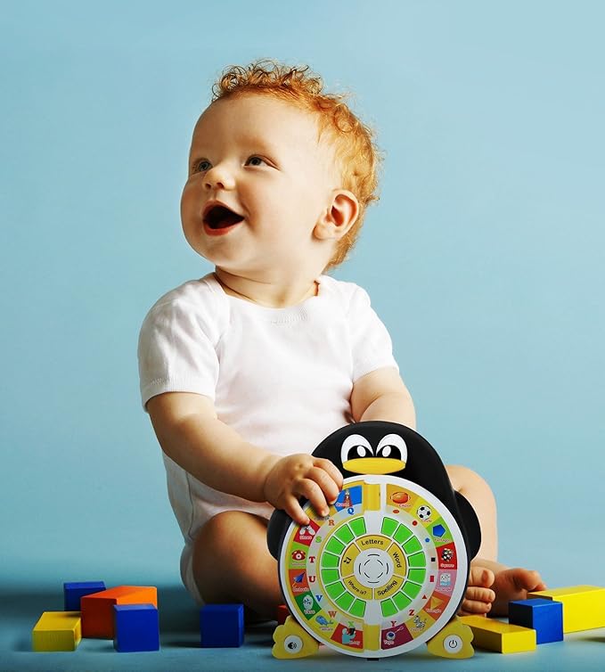 Penguin Power ABC Learning & Educational Toys for Preschoolers - Preschool Activities to Learn ABCs, Words, Spelling, Shapes, Quiz & Songs - Learning Toys for 3+ Year Olds Boys and Girls