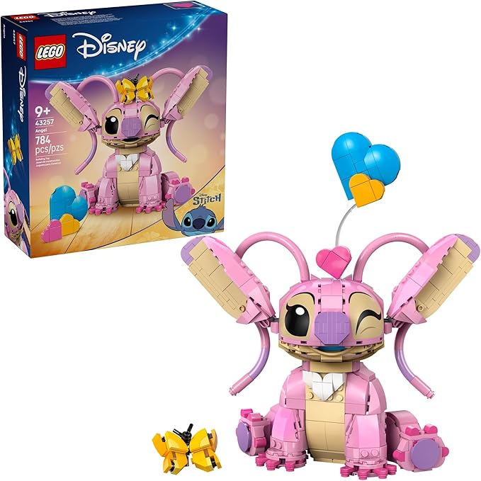 LEGO Disney Angel Lilo & Stitch Kids Toy - Room Decor and Building Set for Girls and Boys, Ages 9+ - Birthday Gift Idea for Young Fans Who Love Stitch Stuff and Learning Toys - 43257