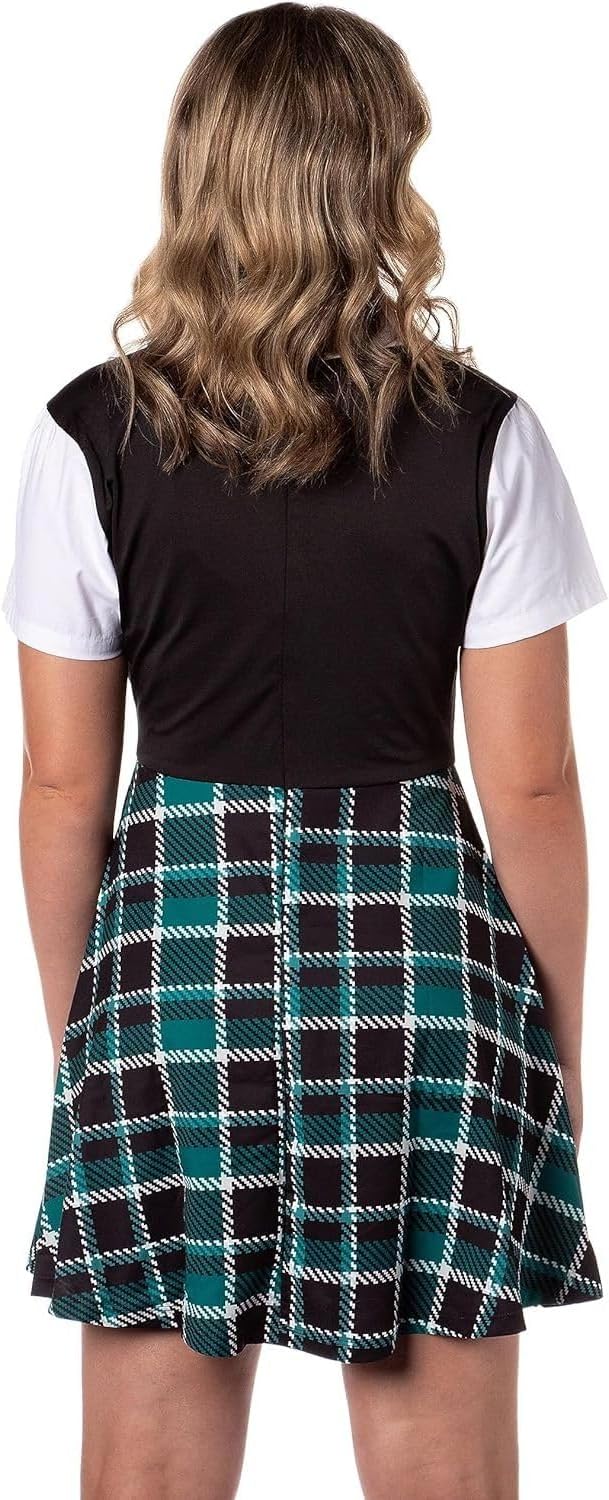 Harry Potter Costume Dress Cosplay Plaid Skirt Dresses for Women Juniors, All 4 Hogwarts Houses Available