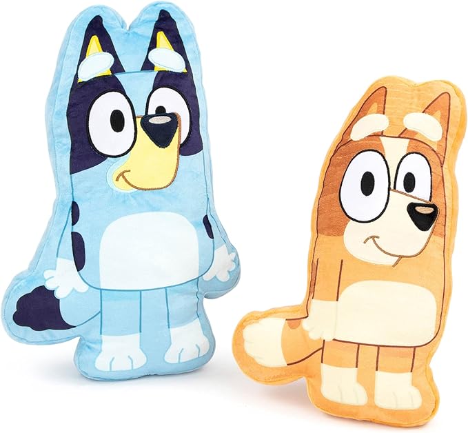 Bluey Shaped Decorative Pillow - Kids Super Soft Throw Plush Pillow - Measures 17 Inches (Official Bluey Product)