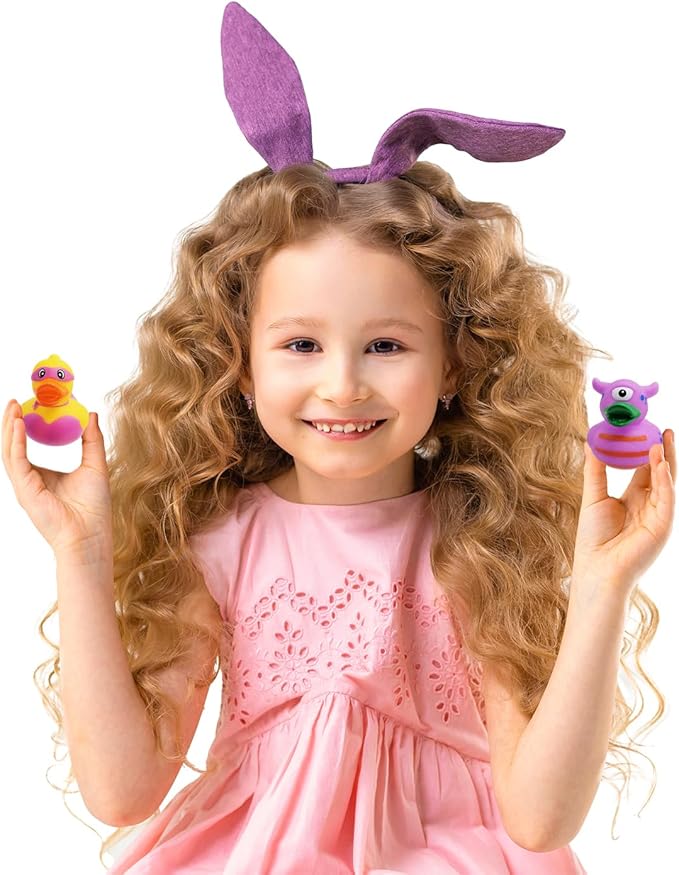 Assorted Rubber Ducks Toy Duckies for Kids and Toddlers, Bath Birthday Baby Showers Classroom, Summer Beach and Pool Activity, 2" Inches (100-Pack)