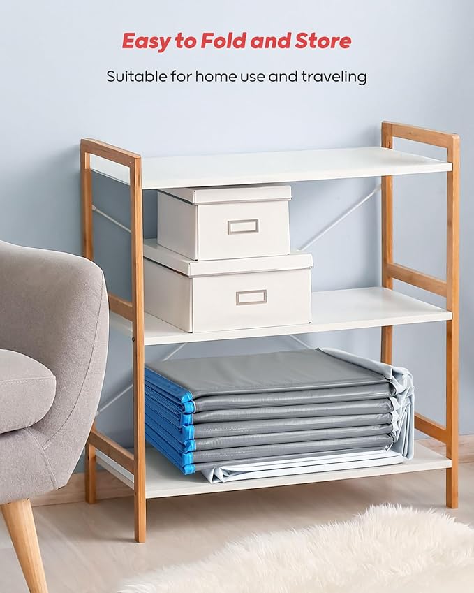 Peteast Foldable Dog Pool with Sturdy Round Design, Extra Large Portable Pet Bathtub, Durable 64" Diameter Portable Design for Backyard & Indoor Use (Includes 2 Flying Disks)