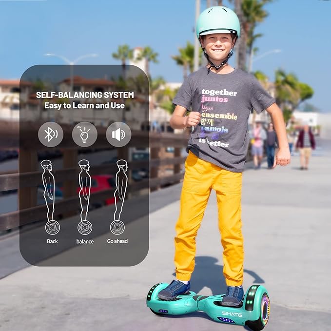 Scooter, Bluetooth & Corlorful LED Lights, Gifts for Kids & Adults & Girls & Boys, for All Ages