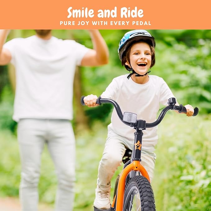 Kid Bike with Training Wheels, BMX 16 inch Bike with Pedals, Toddle Bicycle for 3-5 Year Old Boys Girls, Birthday Gift