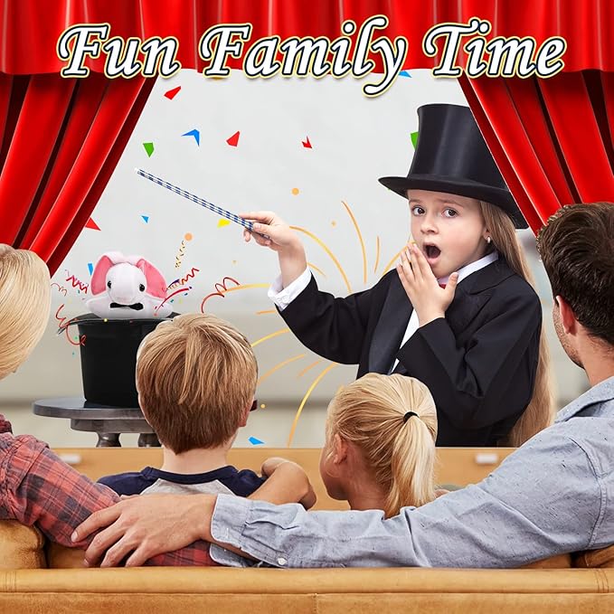 Skirfy Magic Tricks-Magic Kit for Kids Age 6-8,Magic Set with Magician Costume,Magic Wand, for Kids Boys Girls Ages 6 7 8 9 10 11 12