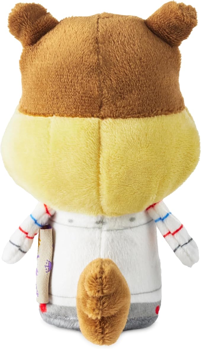Hallmark itty Bitty Nickelodeon Spongebob Squarepants Plush Toy (Sandy Cheeks) 4" Mini Stuffed Animal, Easter Basket Stuffers