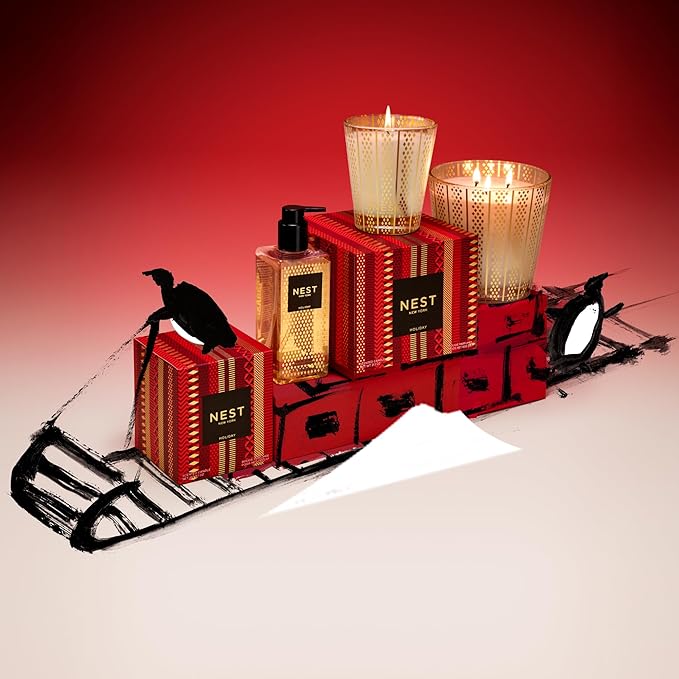 NEST New York Scented Classic Candle, Holiday - 8.1 oz - Up to 60-Hour Burn Time - Reusable Glass Vessel