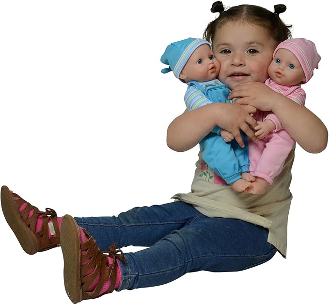 The New York Doll Collection 12" Twins Baby Doll - Soft Body Twin Baby Dolls (12" Caucasian)