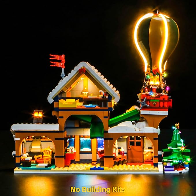 BrickBling LED Light Compatible with Lego Santa's Post Office, Christmas Décor Lights Compatible with Lego 10339, Holiday Lighting Kit-Not Included The Model (Classic Version Light)
