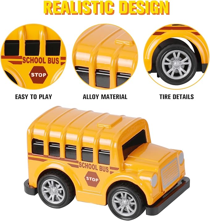 18 Pack Assorted Pull Back Cars and Airplanes Toy Set, Mini Die-cast Metal Friction Powered Vehicles Toy for Kids Boys Girls