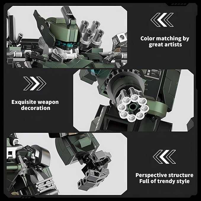 Mech Robot Model Building Blocks Toy Set Birthday for Age 8+ Children Adults Teens 1403 Pieces