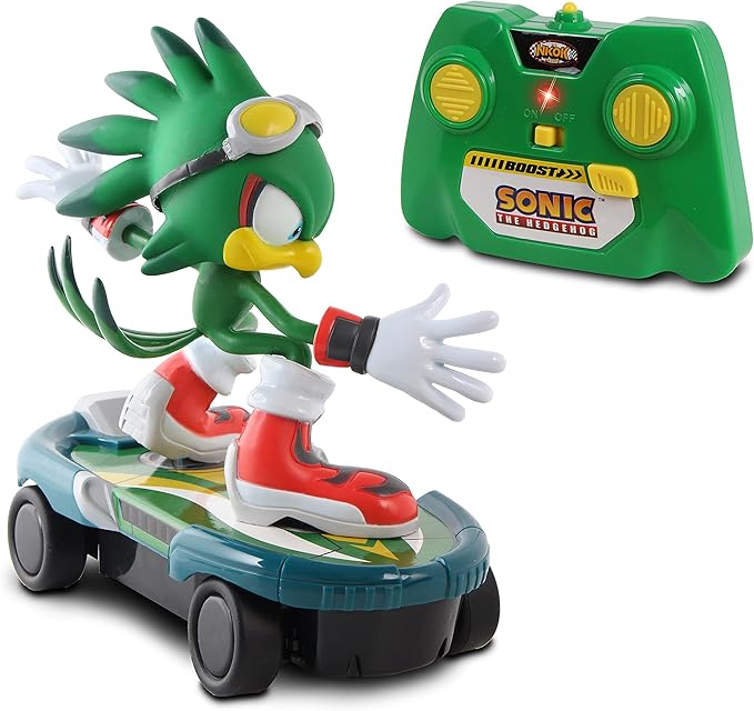 NKOK Sonic Free Rider R/C Skateboard - Jet, The Hawk; Full Function 2.4 GHz Radio Control with Turbo Boost; Cool Tricks and Stunts; Ages 6+