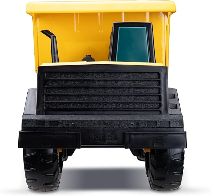 Tonka Steel Classics Mighty Dump Truck - Made with Steel & Sturdy Plastic, Yellow Toy Construction Truck, Boys and Girls, Kids, Toddlers, Ages 3+