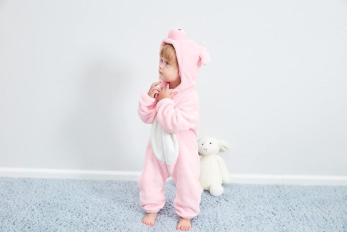 Dream cosplay Unisex Baby Costume,Baby Flannel Animal Halloween Home Clothing