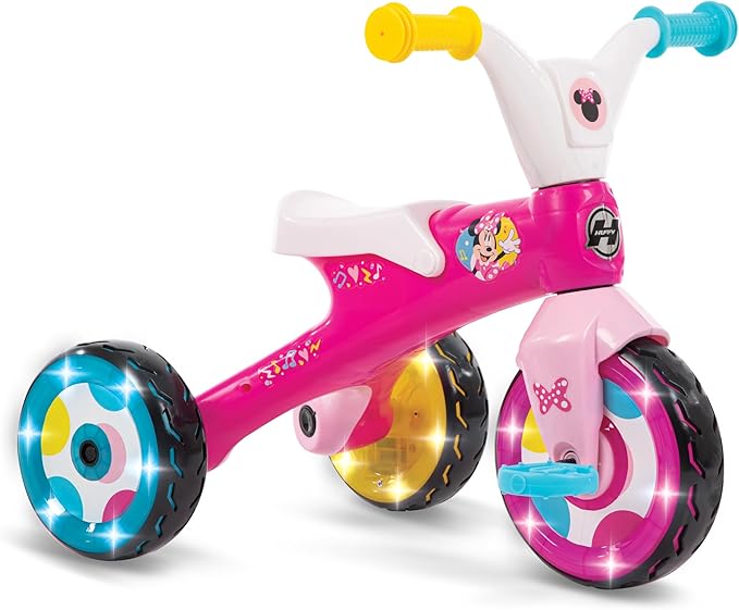 Huffy Disney Minnie Mouse Light Up Kids' Trike, Ideal for Ages 3+, Minnie Mouse Graphics, Colorful and Playful Design, Simple Coaster Brake, Sturdy and Durable, Safe for Toddlers, Girl's