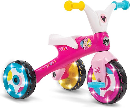 Huffy Disney Minnie Mouse Light Up Kids' Trike, Ideal for Ages 3+, Minnie Mouse Graphics, Colorful and Playful Design, Simple Coaster Brake, Sturdy and Durable, Safe for Toddlers, Girl's