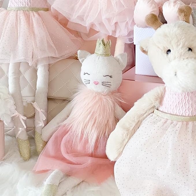 MON AMI Chloe The Kitty Princess Stuffed Doll – 15”, Cat Stuffed Toy, Soft & Cuddly, Use as Toy or Nursery Room Decor, Great Gift for Kids of All Ages