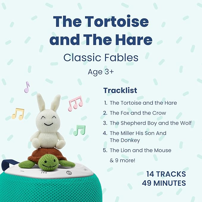 Fairy Tale Craftie | The Tortoise & The Hare | Audio Yarn Character for The Storypod Screen Free Audio Learning System for Preschoolers | Classic Fables & Stories | Kids | Toddlers