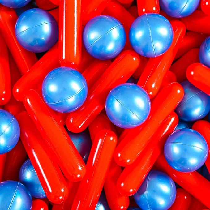 STARBOLO Ball Pit Balls for Baby and Toddler, 120pcs Phthalate Free BPA Free Crush Proof Plastic Pit Balls Play Toys for Kids Ball Pit, Pool,Play Tent,Party