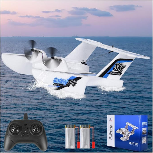 Hobby RC Airplanes - Sea Land & Air RC Plane KF603， 2.4GHZ Waterproof Rc Aircraft & 6-Axis Gyro Stabilization Systemfor with Beginners Adults Kids RC Float Plane for Enthusiasts