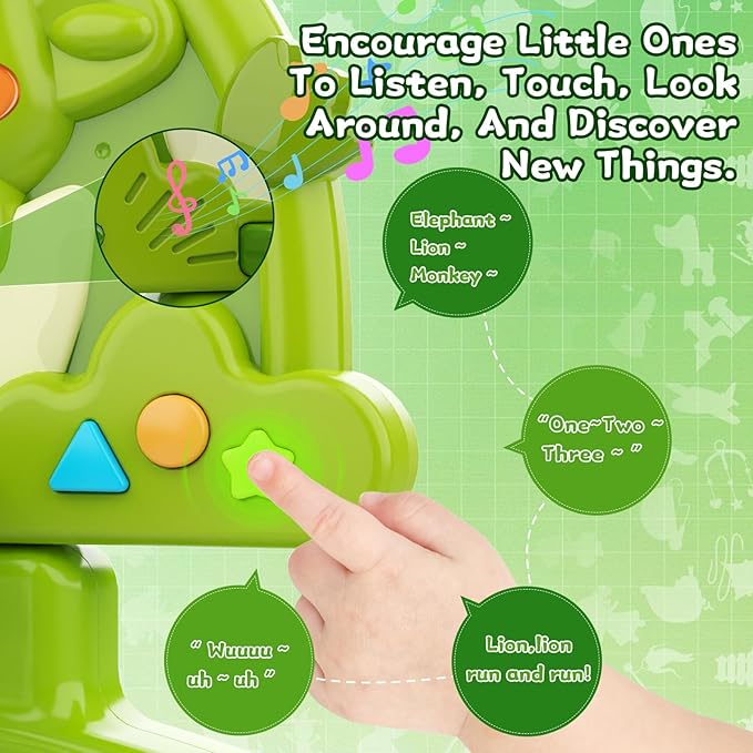 Toddler Basketball Hoop Soccer Goal for Kids 1-3, Baby Toys for 1 Year Old Boy Gifts, Kids Sports Toy with Light Sound Music, Baby Interactive Toys for Christmas Birthday Gifts for Baby