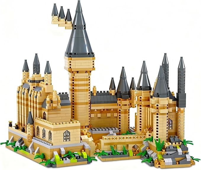 Micro Mini Building Block Sets for Adults, No Compatible with Lego, Magic Tower Building Moldel for Home & Office Decor, MOC 3D Creative Model Gifts for Christmas