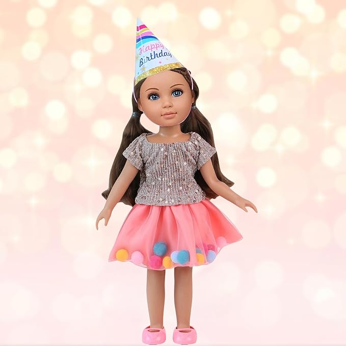 20 PCS Glitter Girl Clothes,American Girl Clothes for 14" Baby Doll, Clothes and Accessories (14 inch Doll Clothes)