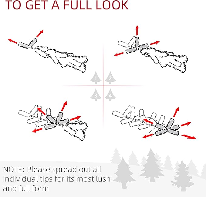 HOMCOM 7.5' Tall Prelit Christmas Tree Douglas Fir Artificial Christmas Tree with Realistic Branches, 500 Warm White LED Lights and 1346 Tips, Black