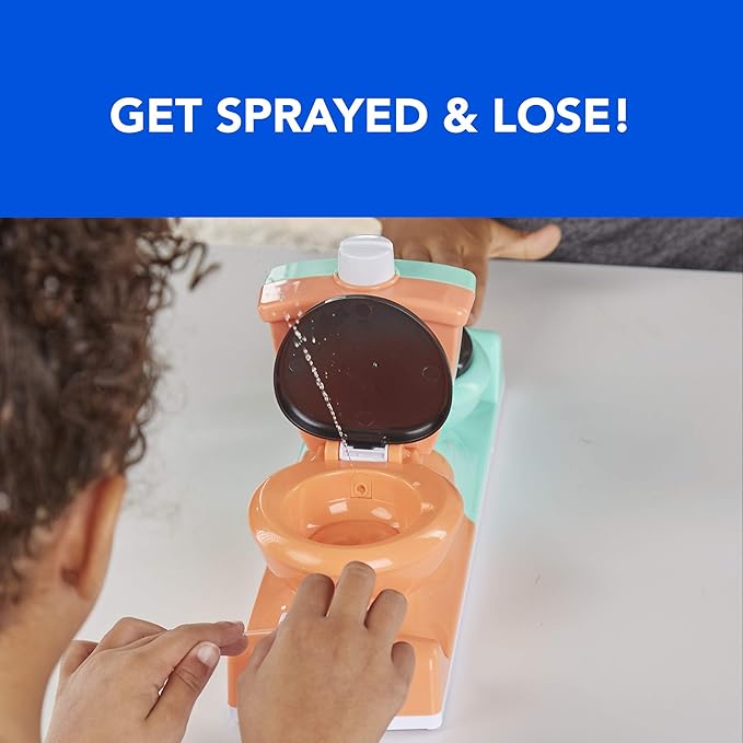 Hasbro Gaming Toilet Trouble Flushdown Kids Game Water Spray Ages 4+