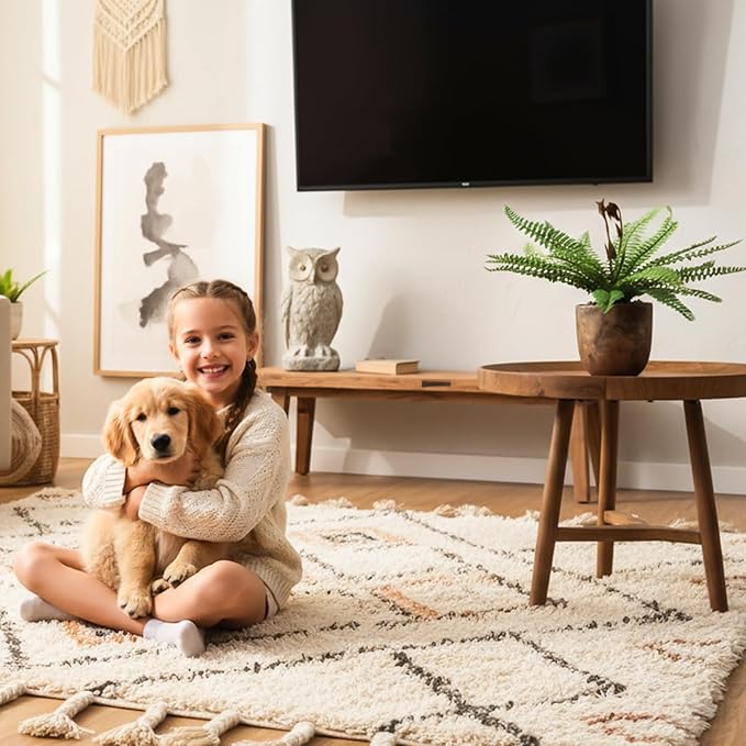 Artificial 21 Fronds Boston Ferns with Pot for Home and Outdoor Decor, Large Faux Fern Plants Decoration for Office & Living Room, Patio, Garden, Suitable for Christmas Decor (Golden Pot)