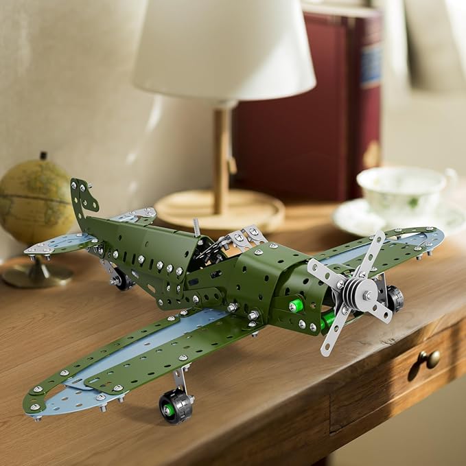 Model Airplane Building Toys for Kids 8 9 10 11 12 Years Old - DIY Building Projects Toys, Educational Assembly Science Kit, Birthday Airplane Birthday Gifts for Teenagers Boys Ages 8-12-16