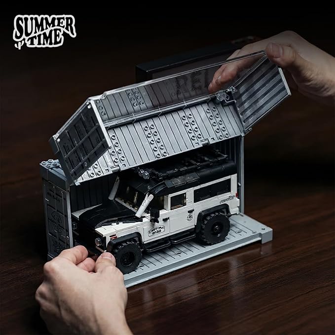 Off-Road Vehicles Car Building Toy with Collectible Storage Box(676 Pcs) 1:32 Model,Compatible with Adult Collectible Model Cars Kits to Build for Ages 8-16 Boys Kids Hobbyist&Collector