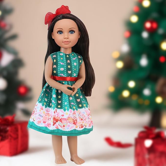 20 PCS Glitter Girl Clothes,American Girl Clothes for 14" Baby Doll, Clothes and Accessories (14 inch Doll Clothes)