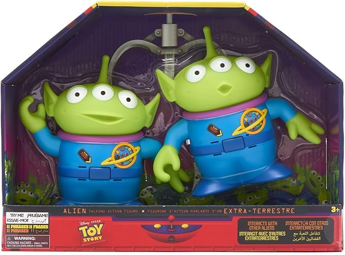 Disney Store Official Alien Talking Action Figures from Toy Story, Features Sounds and Phrases from The Movies, Interacts with Other Figures and Toys