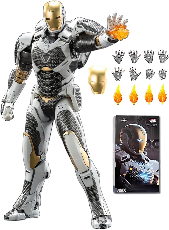 7 Inch MK39Ironman Action Figure (1/10 Scale) with Lots of Accessories,Exquisite Painting Collectible Toy