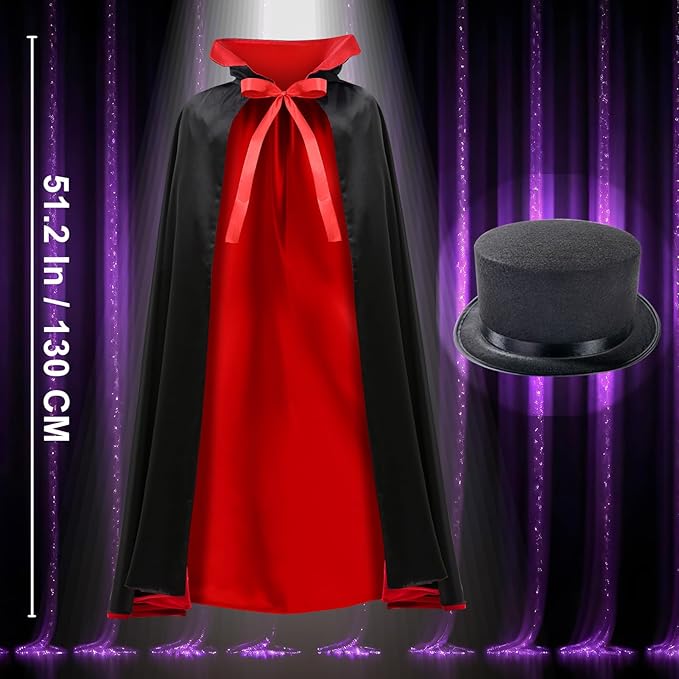 Kids Magic Kit, Magician Costume for Pretend Play, Magic Set with Instructions for Each Trick for Kids Ages 6 7 8 9 10 11 12