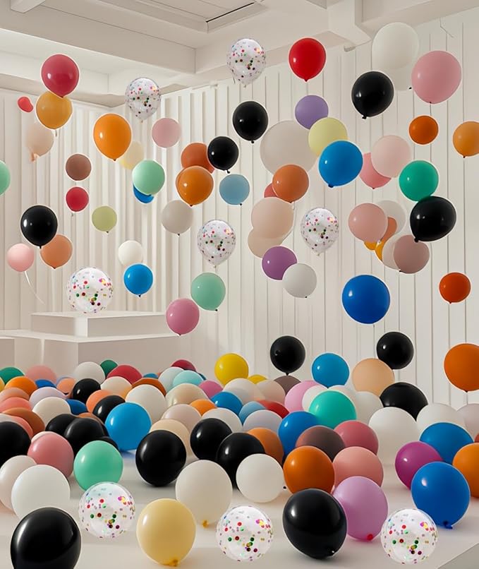 2000 Pcs Balloons Bulk 12 inch Assorted Colors Rainbow Latex Balloon 12 Colors, for Wedding, Graduation, Birthday Party Various Event Decorations