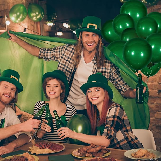 300 Pcs Latex Balloons Different Sizes 5/10/12/18 Inch Party Anniversary Balloons Bulk for Birthday Wedding Baby Shower Party Decoration(Dark Green)