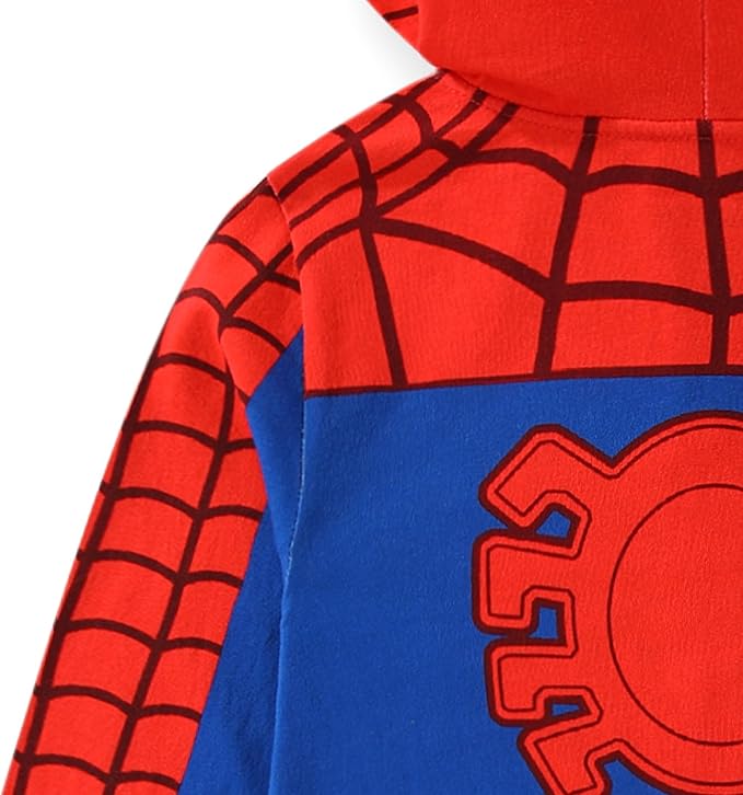 Marvel Spider-Man Boys Cosplay Hooded Coverall for Toddler
