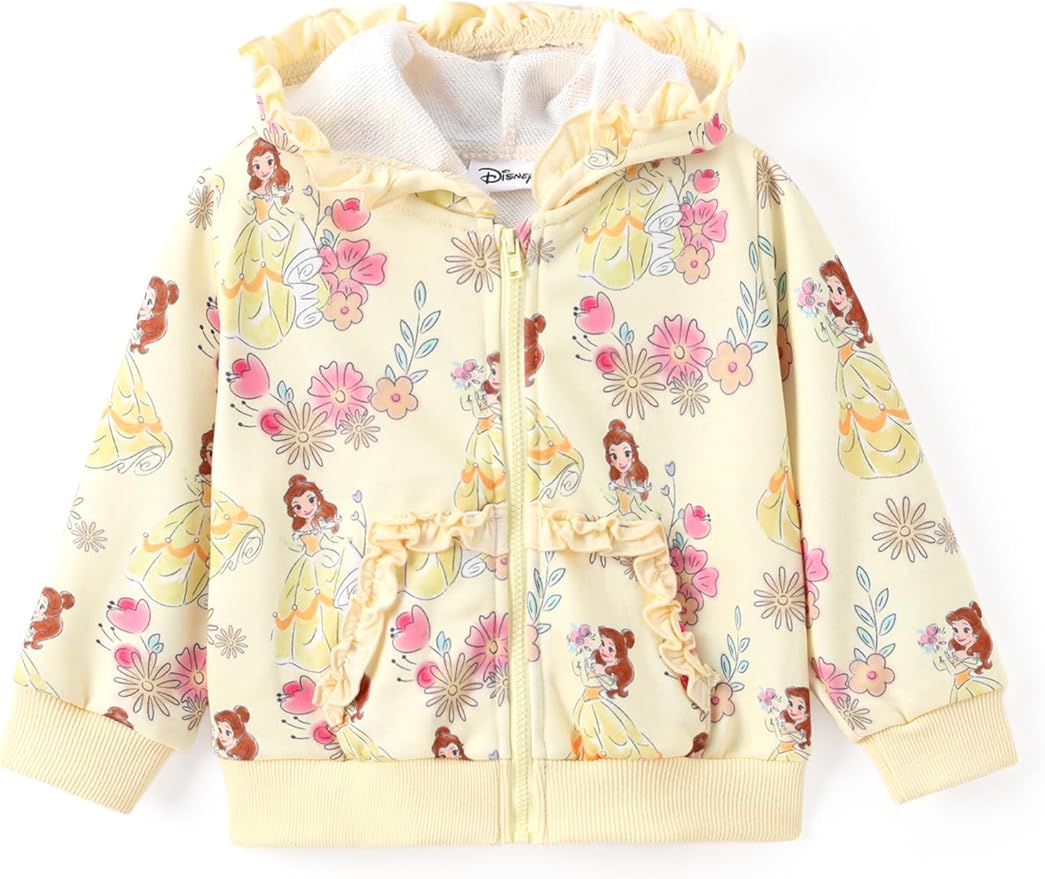 Disney Frozen Stitch Princess Minnie Mickey Spiderman Girls/Boys Zip Up Hoodie Fall Zipper Sweatshirt Jacket Toddler-Big Kid