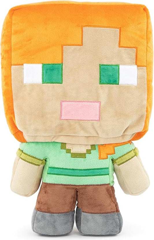 Jay Franco Mojang Minecraft Plush Stuffed Alex Pillow Buddy - Kids Super Soft Polyester Microfiber, 16 inch (Official Product)
