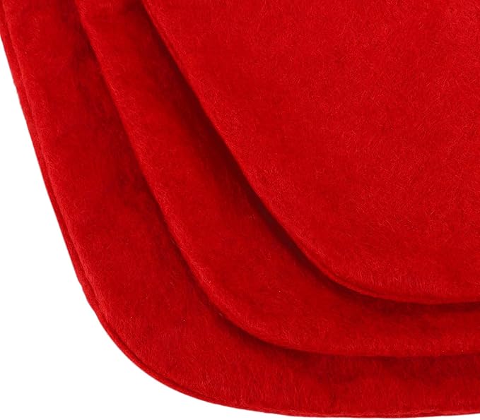 24 Pack Red Felt Christmas Stockings Bulk 18" Xmas Fireplace Hanging Stockings Christmas Holiday Decoration Stockings Party Favors Stockings for Xmas Decoration