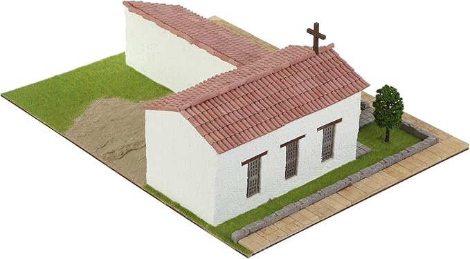 California Mission San Francisco Solano – 3D Mini-Bricks Architecture Kit, 1250 Pieces, Plaster Brick Construction Set, Stem Educational Model for Teens & Adults