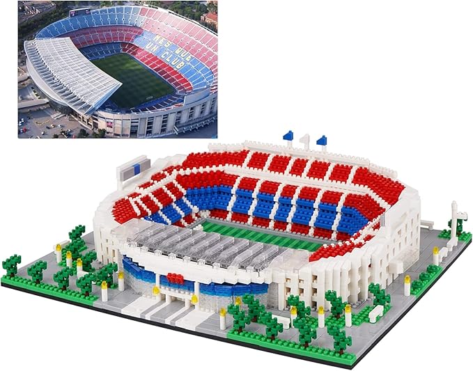 Micro Mini Blocks, Football Stadium Series Model Mini Building Blocks Architecture Model Building kit (Camp NOU)