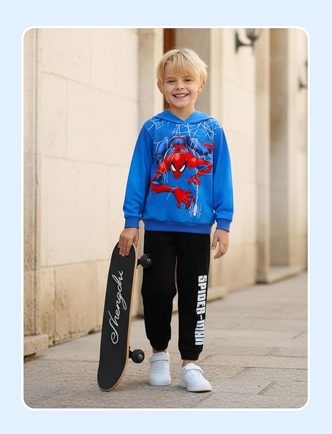 Disney Lilo & Stitch Minnie Mickey Spiderman Frozen Elsa Boys/Girls Hoodie Sweatshirt Graphic Pullover Tops Toddler-Big Kid