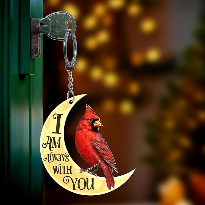 Memorial Cardinal Christmas Ornaments 2025 - Red Cardinal Suncatcher Ornament for Tree Decorations - Sympathy Gifts for Loss of Loved One, Memorial Gifts for Loss of Dad Mom Women Men